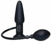 True Black Vibrating Butt Plug