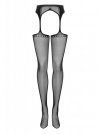 Bielizna-Garter stockings S314 czarny  S/M/L