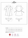 Bielizna-Alluria peniuar i stringi  S/M