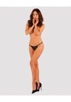 Celia Noir crotchless thong XL/2XL