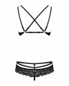 Bielizna-860-SET-1 komplet 2-częściowy czarny  S/M