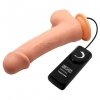 Wibrujące dildo w kolorze cielistym 7,8''