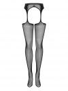 Garter stockings S314 czarne S/M/L. Seksowne. Podniecające.