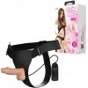 Zest. Strap on dla kobiet wygodne mocowanie realistyczy z wibracjami + lubrykant 150 ml