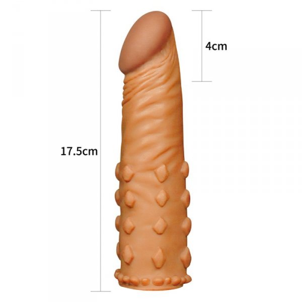 Add 2&quot;&quot; Pleasure X Tender Penis Sleeve Brown