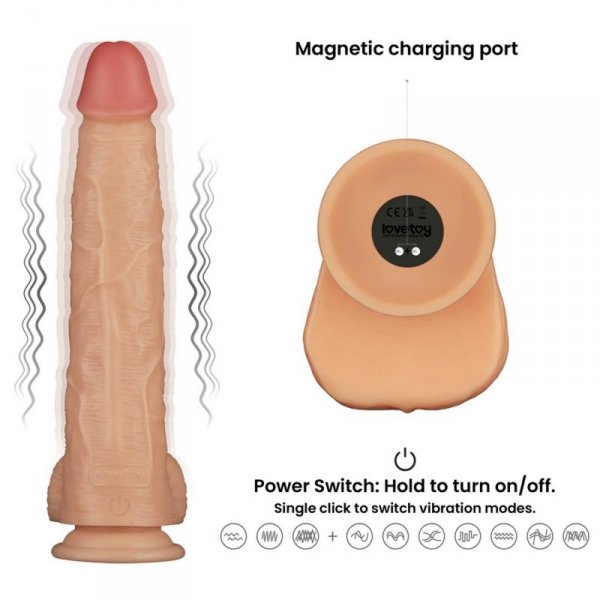 11&#039;&#039; Vibrating Power Basics Cock