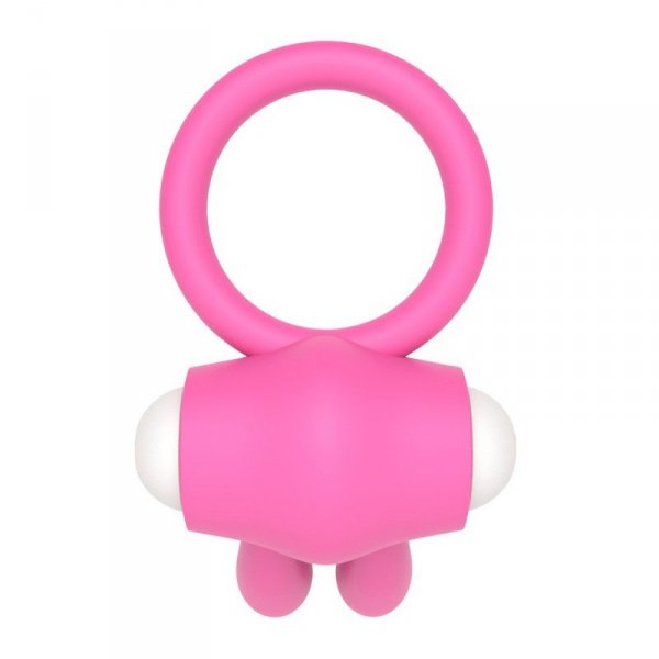 Power Clit Silicone Cockring Pink