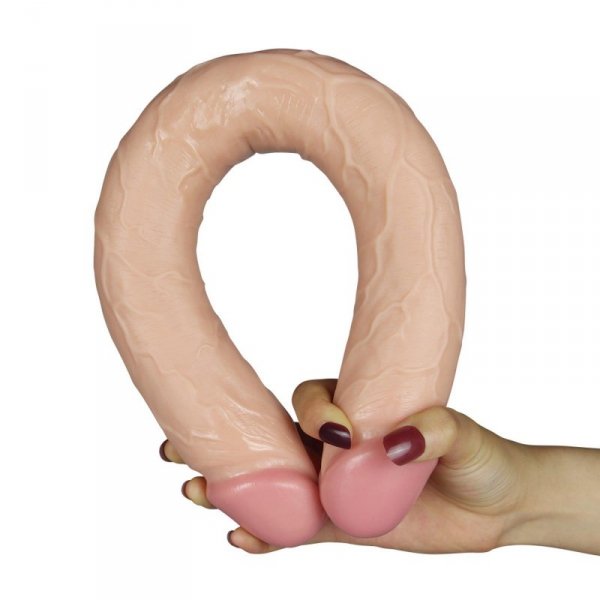 17&quot;&quot; King Size Realistic Slim Ultra Double Dildo