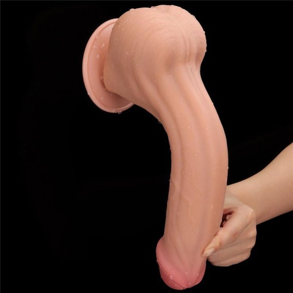 11.5&#039;&#039; King Sized Sliding Skin Dual Layer Dong