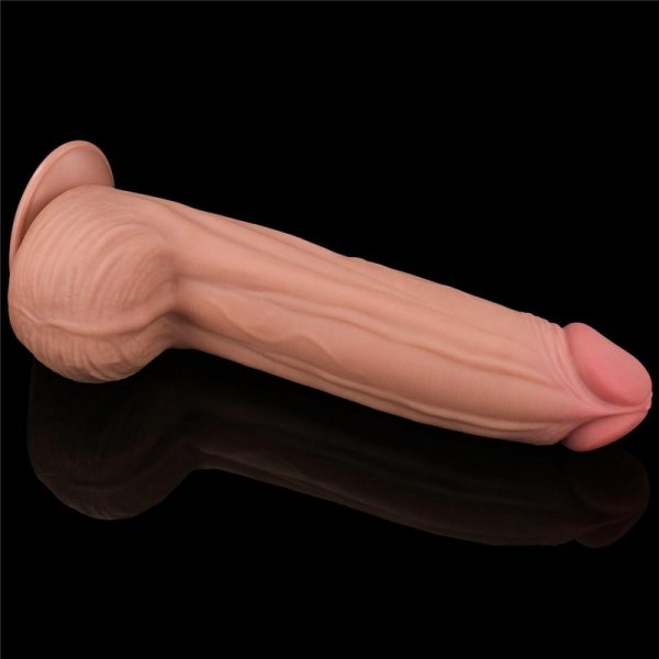 12&#039;&#039; King Sized Sliding Skin Dual Layer Dong