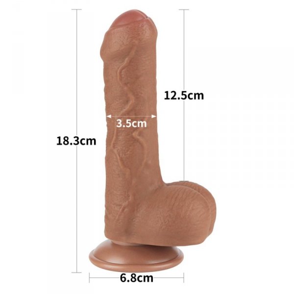 7&#039;&#039; Sliding Skin Dual Layer Dong Brown