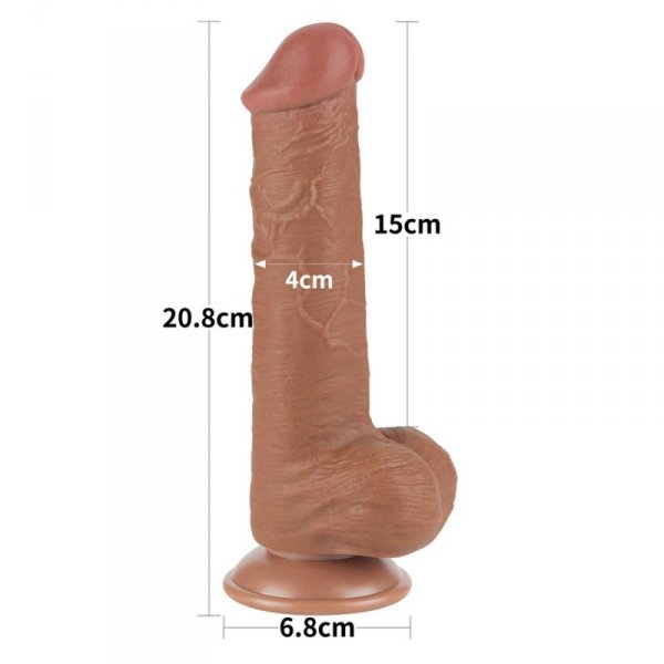 8&#039;&#039; Sliding Skin Dual Layer Dong Brown
