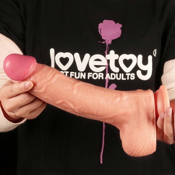 10&quot;&quot; Dual Layer Platinum Silicone Cock
