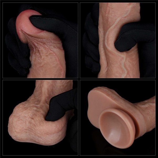 8.5&#039;&#039; Dual Layered Silicone Cock