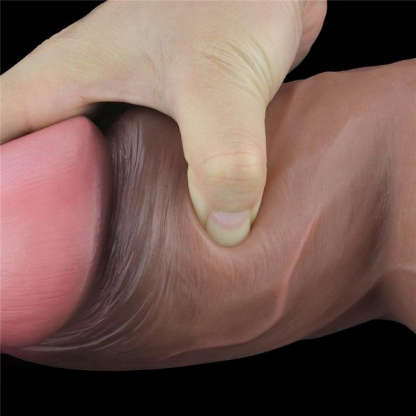 7.0&#039;&#039; Dual Layered Platinum Silicone Cock