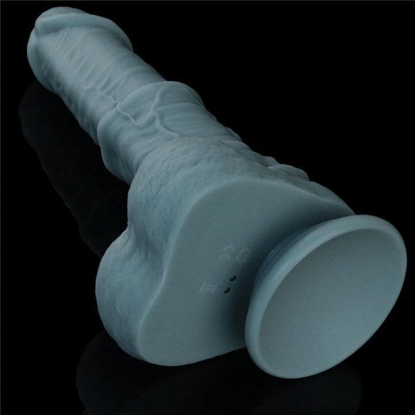 11&#039;&#039; Rechargeable Thrusting and Vibrating Silicone Dildo with Remote