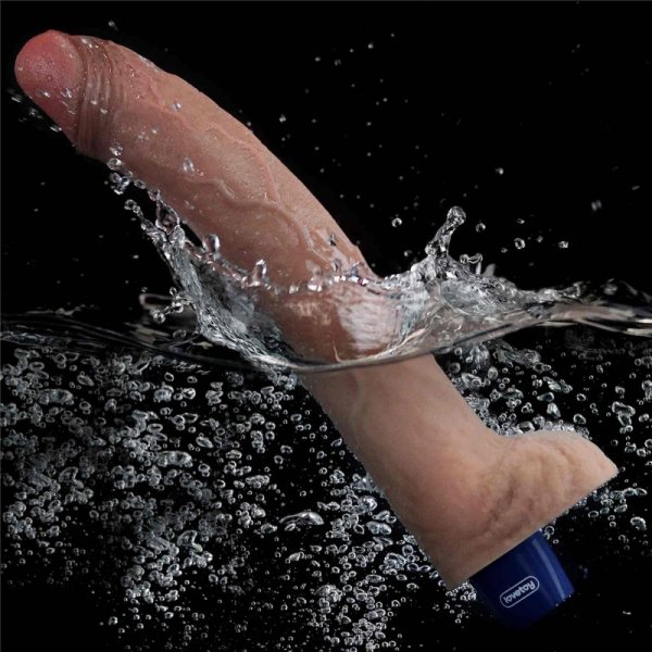 11&quot; REAL SOFTEE Rechargeable Silicone Vibrating Dildo