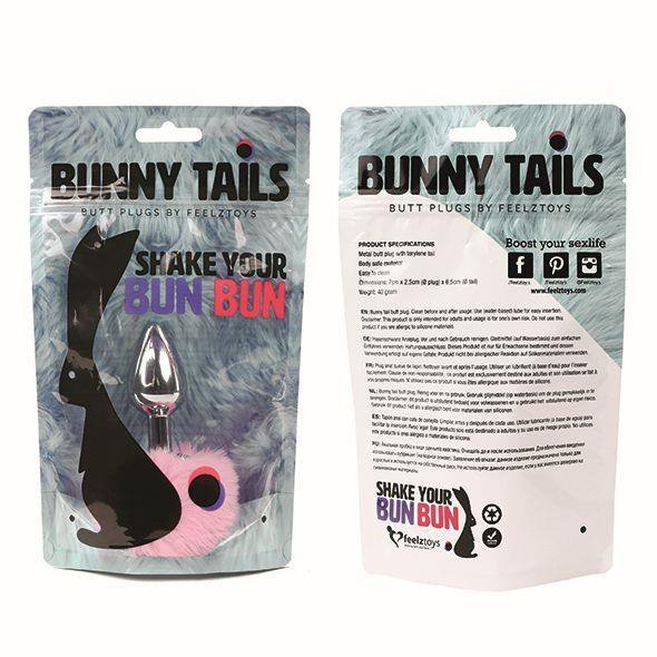 FeelzToys - Bunny Tails Butt Plug Pink