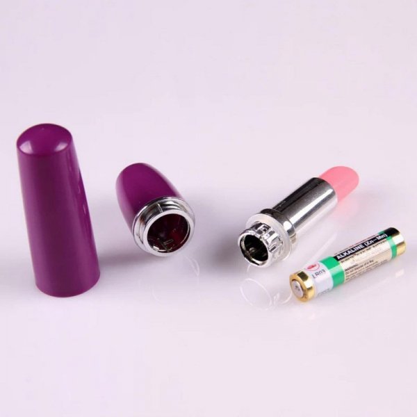 Lipstick Vibe - Discreet red lipstick vibrator black