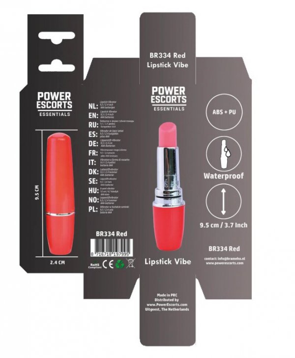 Lipstick Vibe - Discreet red lipstick vibrator red
