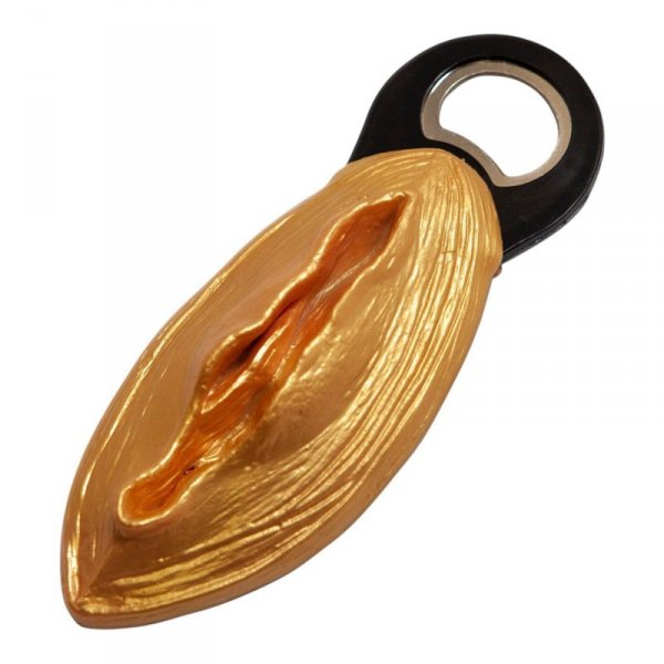 Kinky Pleasure - DS014 - Pussy Bottle Opener - Quirky and Fun Tool -Silver