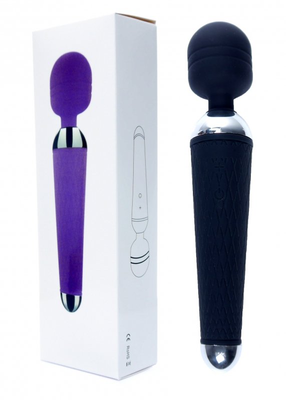 Stymulator-Power Massager Wand USB Black 10 funkcji