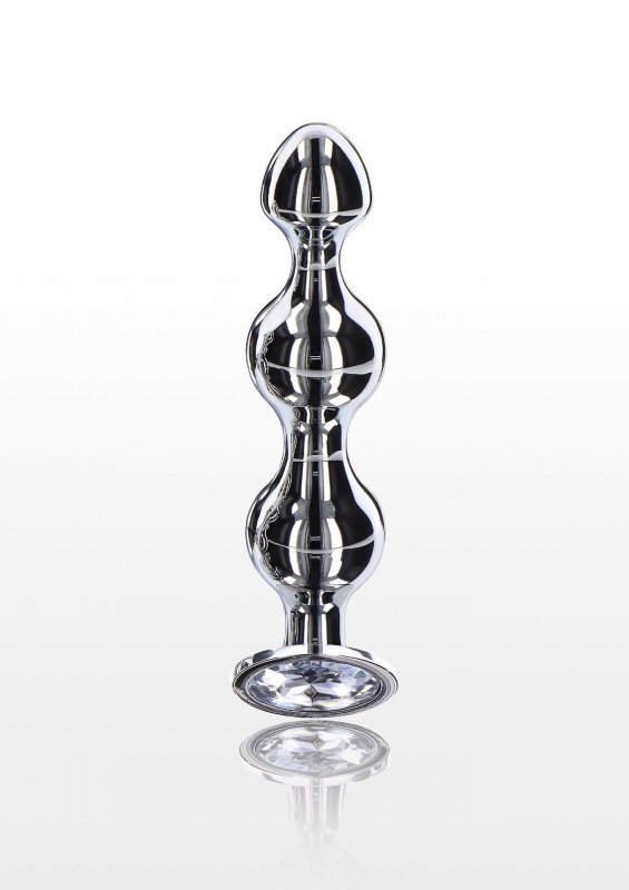 Diamond Star Beads Large Silver