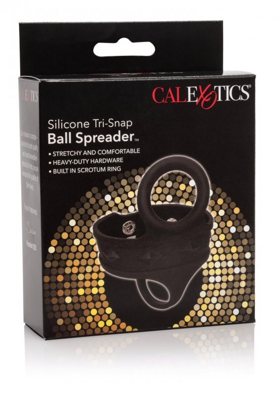 Silicone 3-Snap Ball Spreader Black