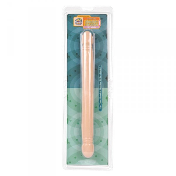 Dildo-SMOOTH DOUBLE HEADER FLESH 18 INCH