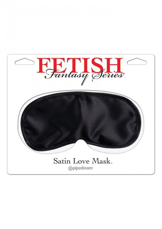 Satin Love Mask Black
