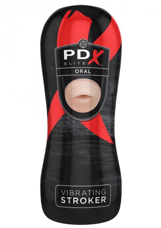 Vibrating Stroker Oral Light skin tone