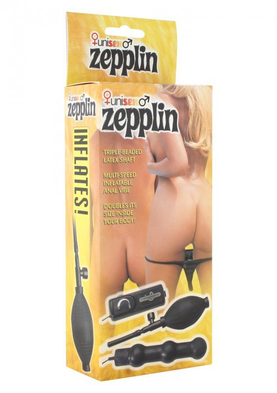 Zepplin Inflatable Anal Wand Black