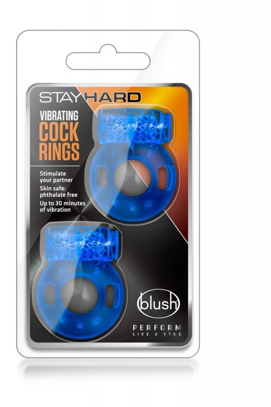 STAY HARD VIBRATING COCK RINGS 2PACK
