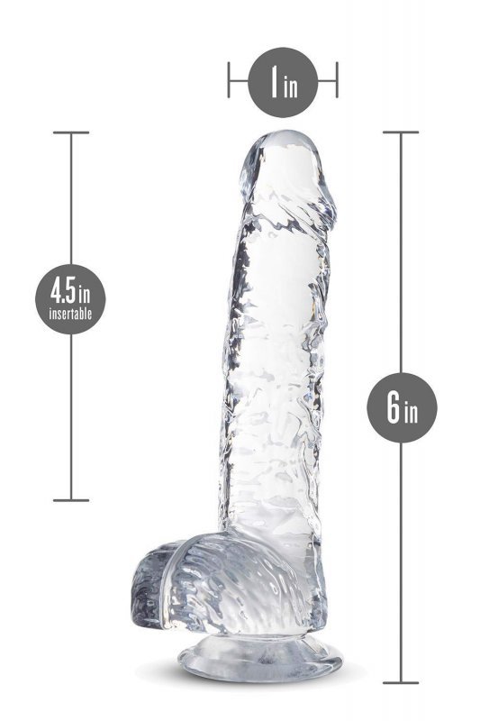 NATURALLY YOURS  6&quot; CRYSTALLINE DILDO  DIAMOND