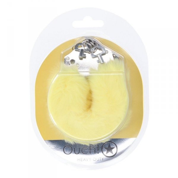 Heavy-duty Fluffy Handcuffs - Yellow