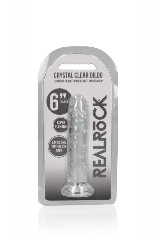 Straight Realistic Dildo with Suction Cup - 6&#039;&#039; / 14,5