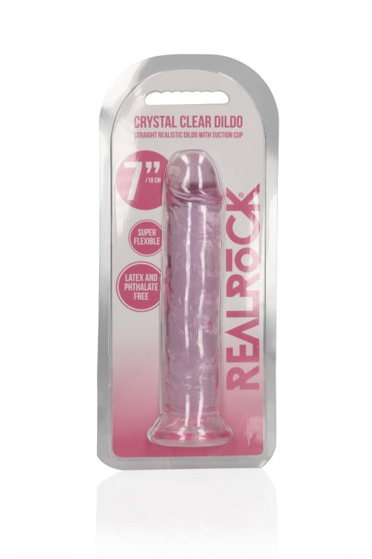 Straight Realistic Dildo with Suction Cup - 7&#039;&#039; / 18