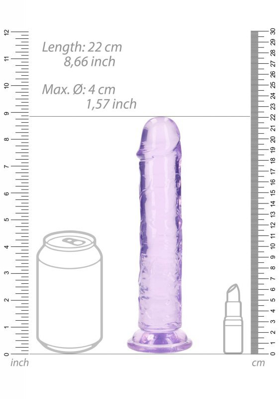 Straight Realistic Dildo with Suction Cup - 8&#039;&#039; / 20