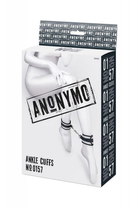 Anonymo anclecuffs, polyester, silver, 28.5 cm