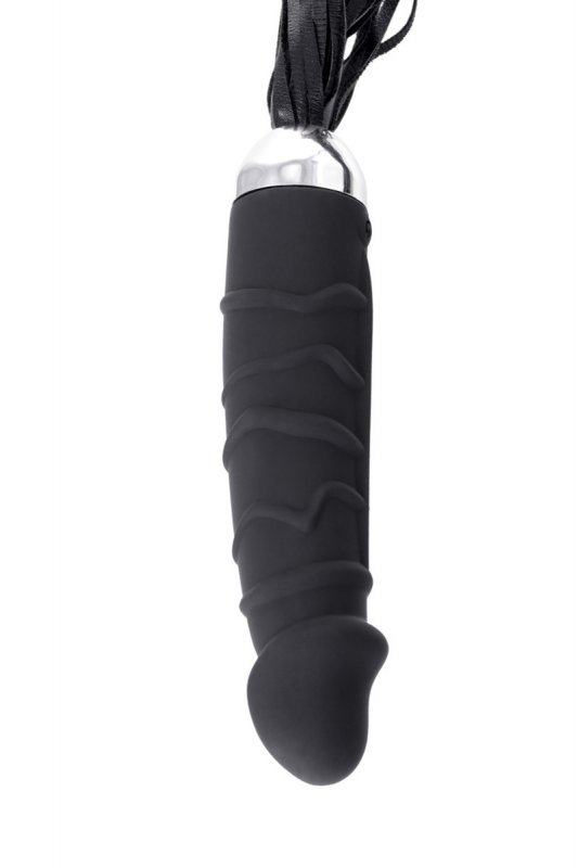 xBlack & Red, Vibrator, 6 vibration modes, silicone, black, 16 cm, O 3.5 cm