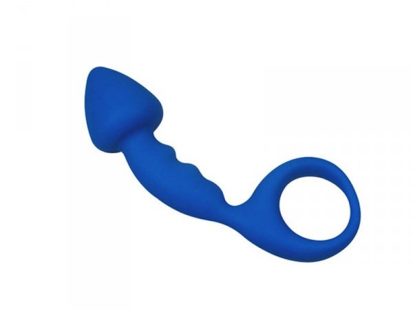 Plug/kulki-Artykuł wspomagania - Dildo Silic. Budy. Amuse-G. Blue