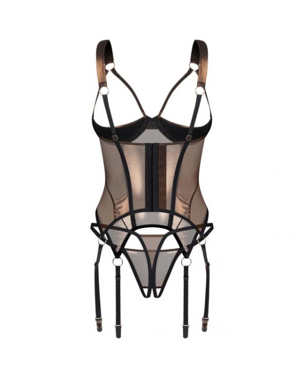Soranna gorset i stringi otwarte 2XL/3XL