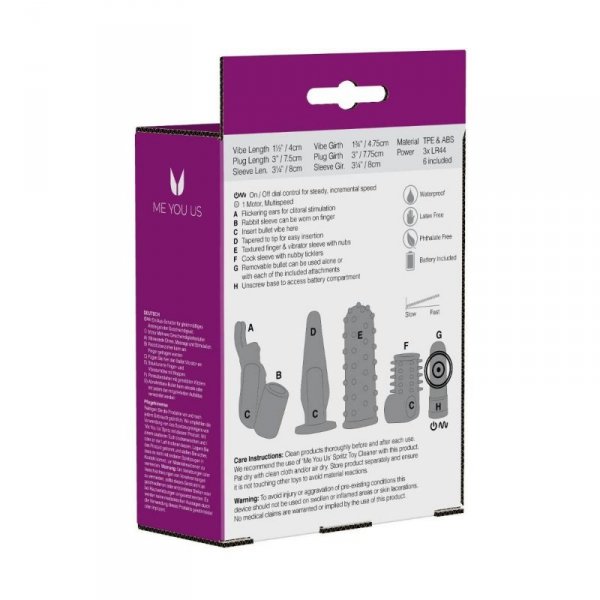 Zestaw-  Me You Us 4 Play Couples Kit Purple