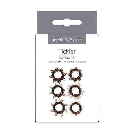 Pierścień- Tickler Set Textured Ring Smoke