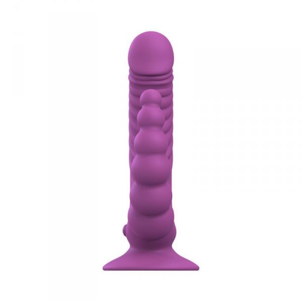 Teazers - Double Vibrator with Suction Cup and Remote - Purple
