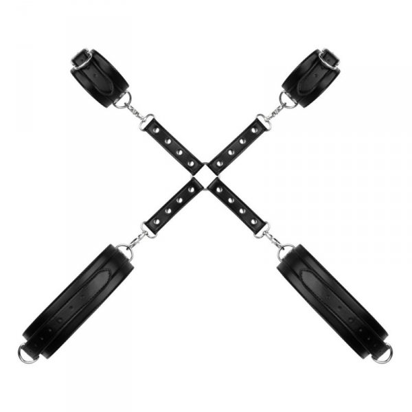 Bedroom Fantasies - Bondage Cross
Wrist and Leg Cuffs Black