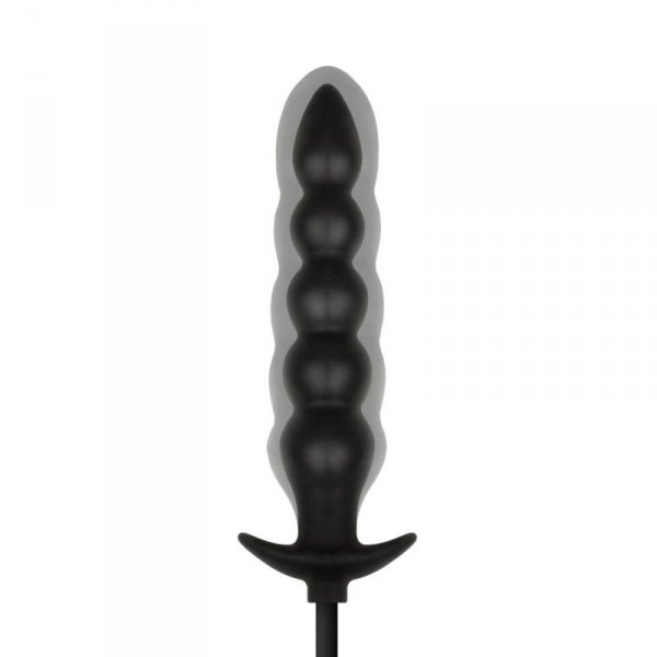 Anal Collection - Inflatable Anal Plug with Pump 20 cm - Black