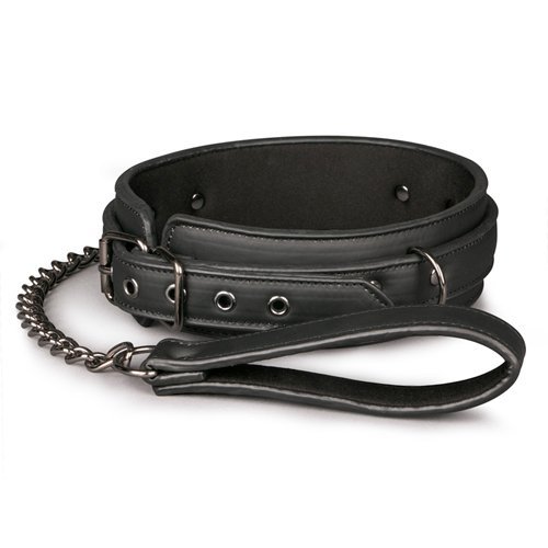 Wiązania-Fetish collar with leash