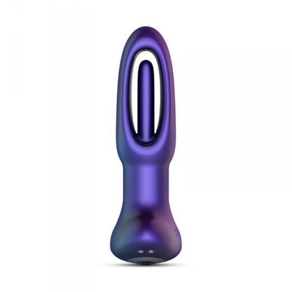 Hueman - Voyager Vibrating Butt Plug With Tapping - Purple