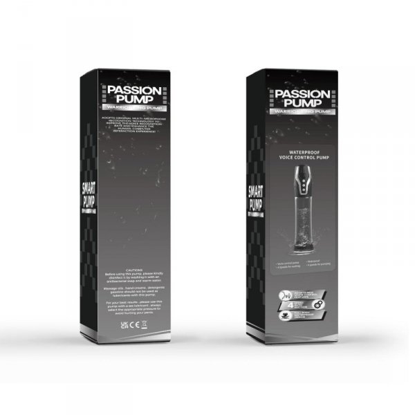 Pompka- PASSION PUMP, PREMIUM RECHARGEABLE AUTOMATIC WATERPROOF PUMP, Voice control